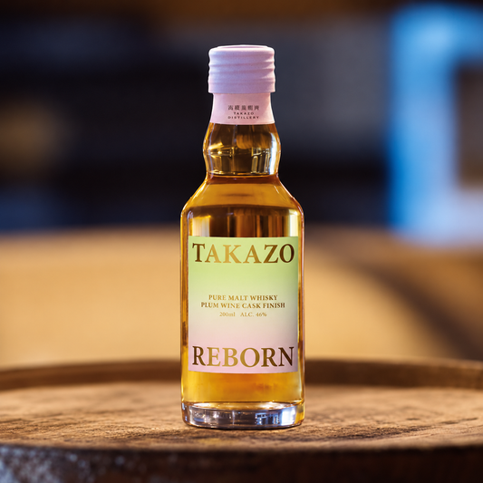 ALC.46%.TAKAZO PURE MALT WHISKY PLUM WINE CASK FINISH 200ml